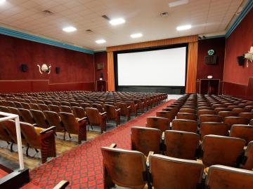 Inside Apollo Theater screening room 