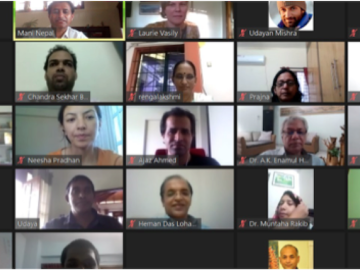 Screenshot of Zoom meeting with 22 participants