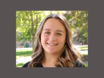 Head shot of 2023 student commencement speaker Sadie Owens