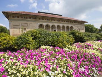 The front view of the Allen Memorial Art Museum.