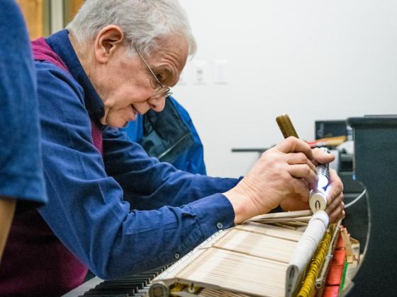 Schandall demonstrates a repair technique.