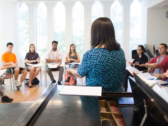 Music theory class with Prof. Jan Miyake