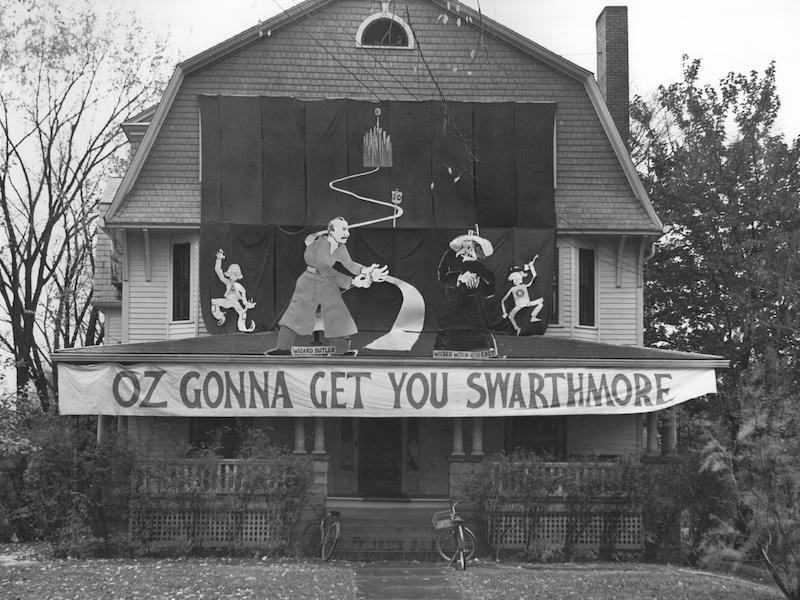Embassy decorated for Homecoming 1941.
