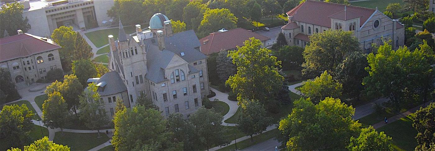 Aerial View of Peters Hall