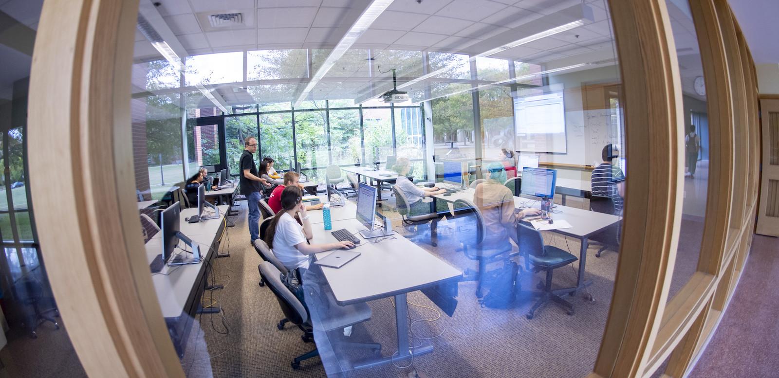 Computer lab in the Science Center.
