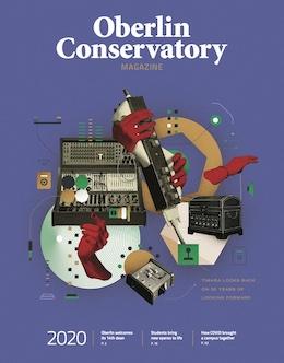 Cover of the Oberlin Conservatory Magazine 2020.
