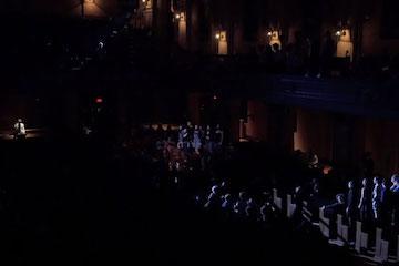 dark scene of concert.
