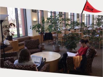 students studying in the Science Library