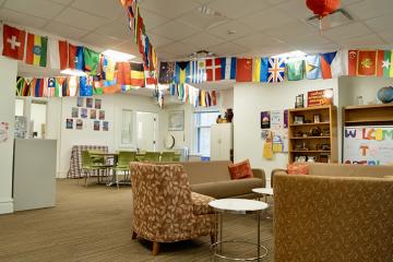 Interior of International Student and Scholar Services' office space