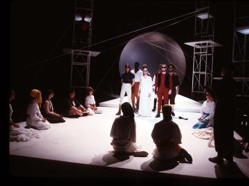 Photograph of a scene from A Midsummer Night's Dream, May 1988