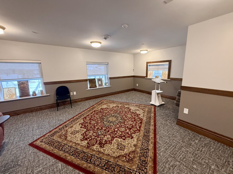 Wilder 321, the Muslim Student Association's prayer space