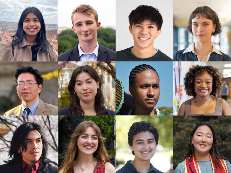 grid of student faces