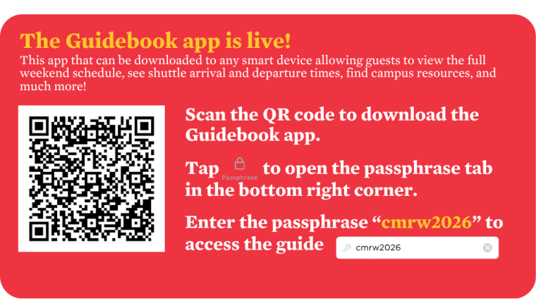 QR code to download the Guidebook app