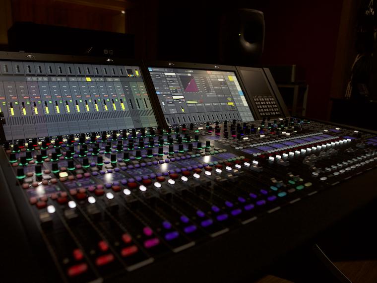 Clonick Recording Studio control room.
