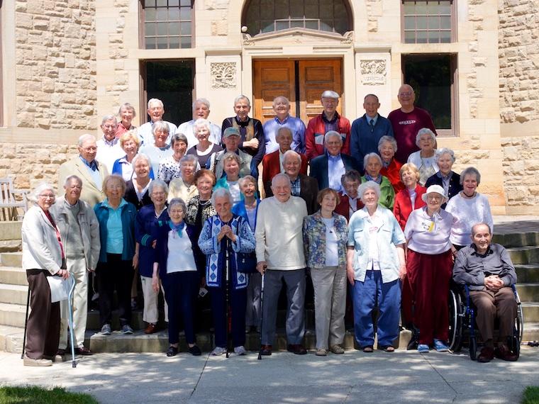 Photo of Classes of 1949, 1950, 1951 at 65th cluster reunion in 2015