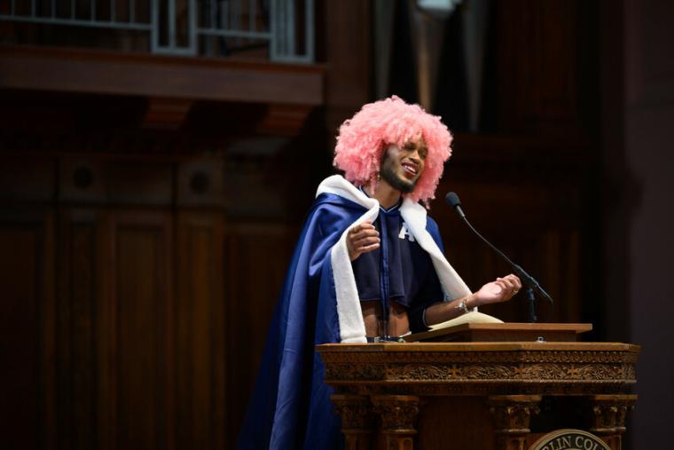 2023 commencement/reunion weekend, Multifaith Baccalaureate, Parting Letters. Faculty, staff, and students speak, and Conservatory students perform
