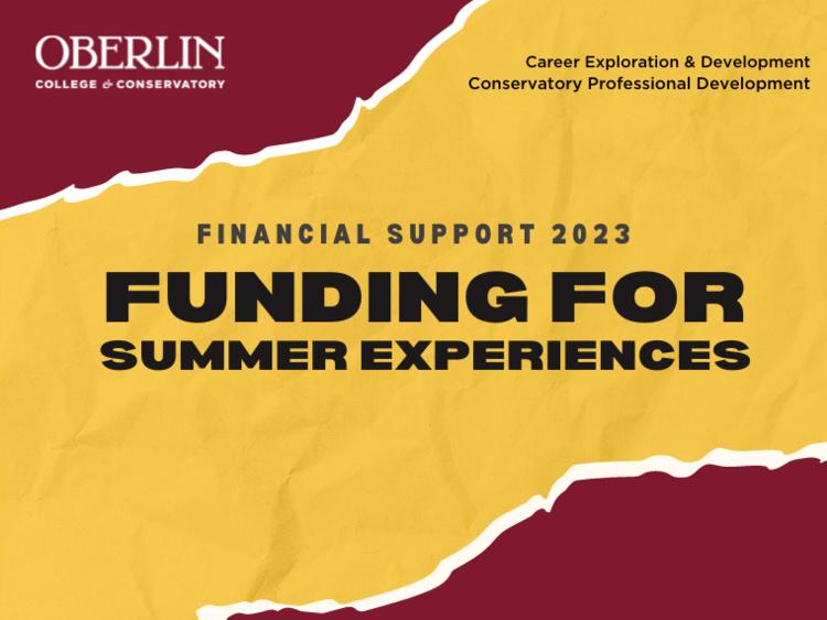 Funding for Summer Experiences