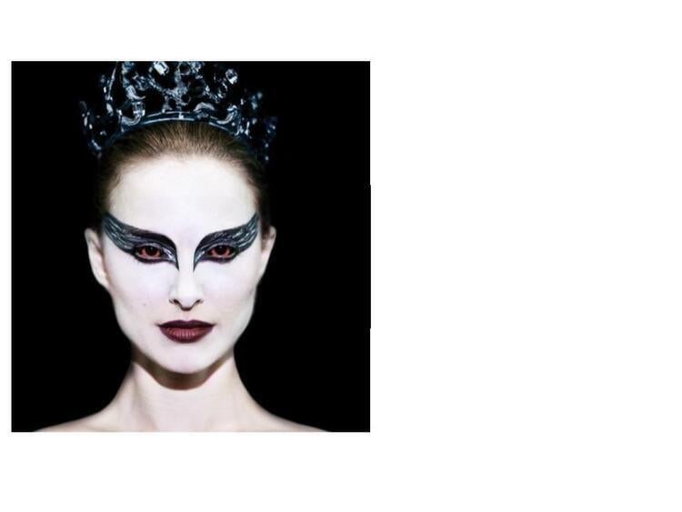 Natalie Portman in Black Swan costume makeup