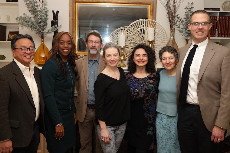 David Kamitsuka, President Carmen Twillie Ambar, Keith Tarvin, Megan Kaes Long, Ana Maria Diaz Burgos, Renee Romano, Bill Quillen.