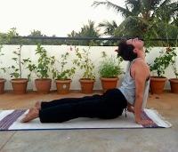 A man in a yoga pose