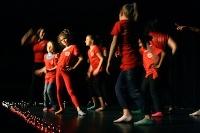 Girls performing in matching t-shirts