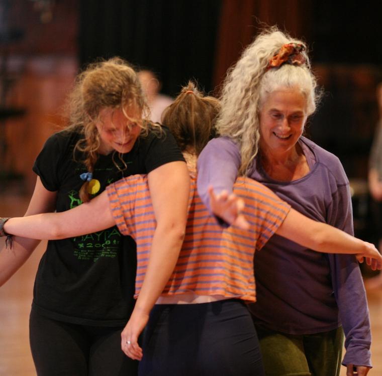 Ann Cooper Albright dancing with students