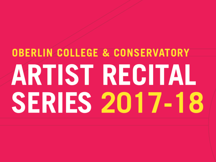 poster with the text "Artist Recital Series 2017-18"