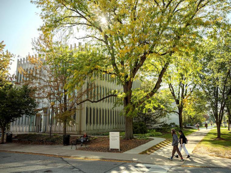 Bibbins Hall in early autumn.