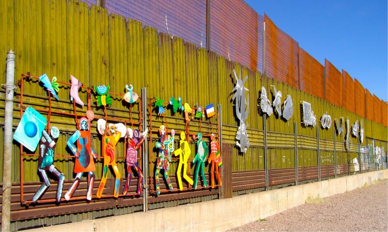 art on the border wall 
