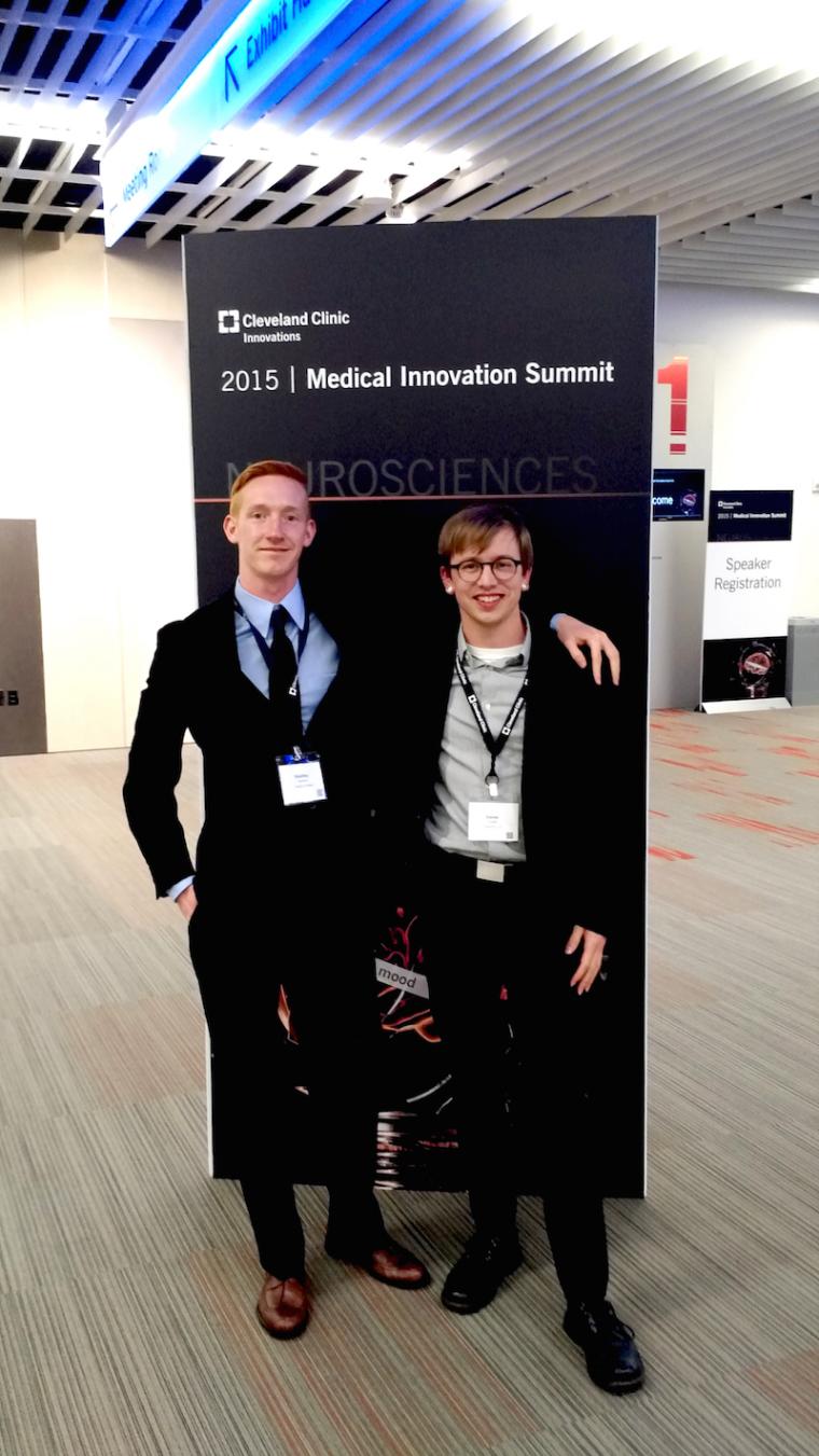 Bradley Hamilton and Daniel Dudley 12' at the Medical Innovation Summit
