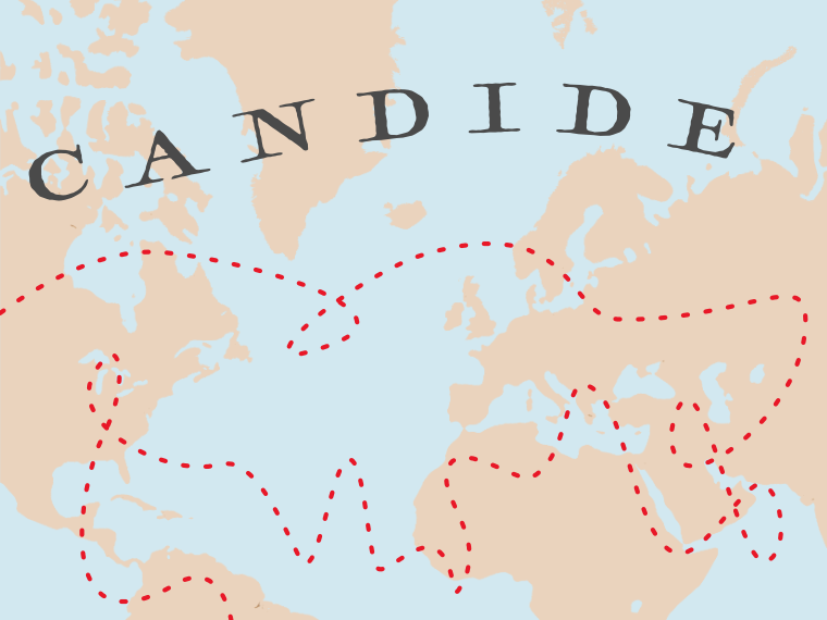 Candide production graphic