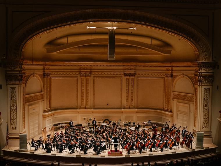 Oberlin Orchestra at Carnegie Hall.