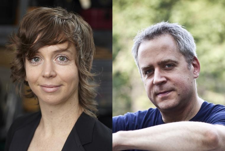 Portraits of the two people named.