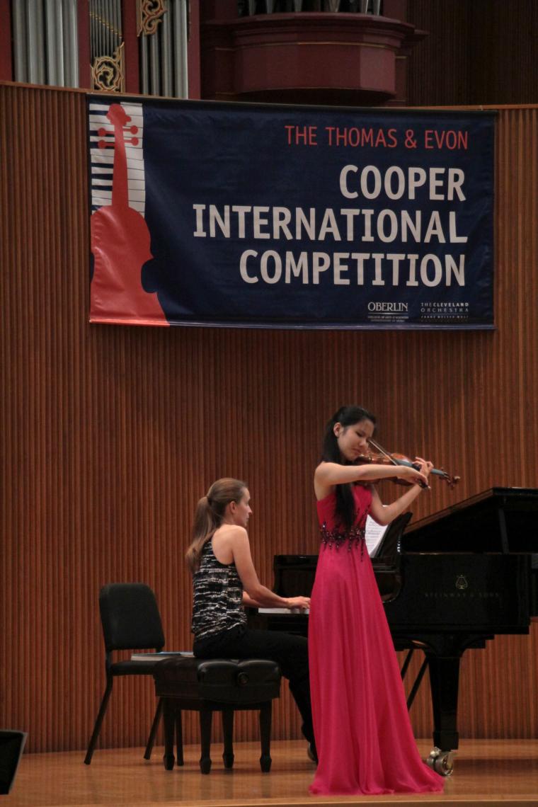 Angela Wee of New York performs in the Semifinal Round of the 2013 Cooper International Competition
