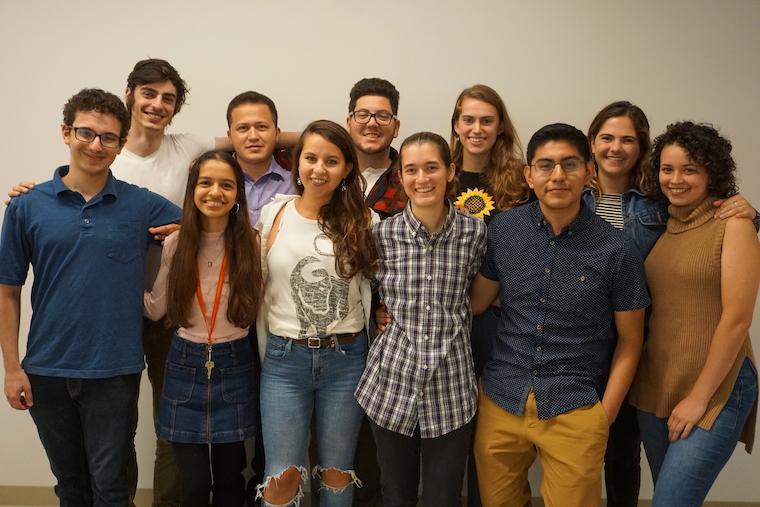 Group of 11 ECVI student volunteers pose for picture.