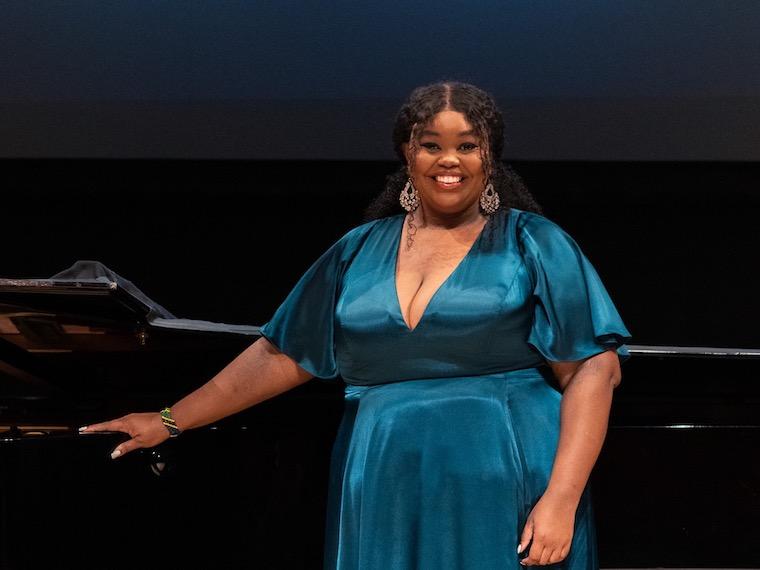 Soprano Elizabeth Hanje, at the Houston Grand Opera's Eleanor McCollum Competition.