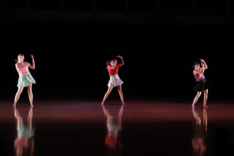 Dancers performing on stage