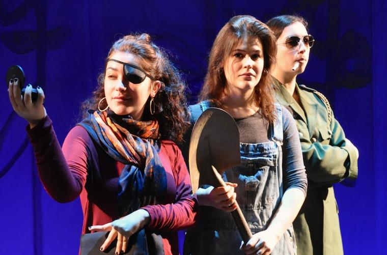 Juliana Zava, Rebecca Achtenberg, and Elana Bell appear in Oberlin Opera Theater’s La finta giardiniera