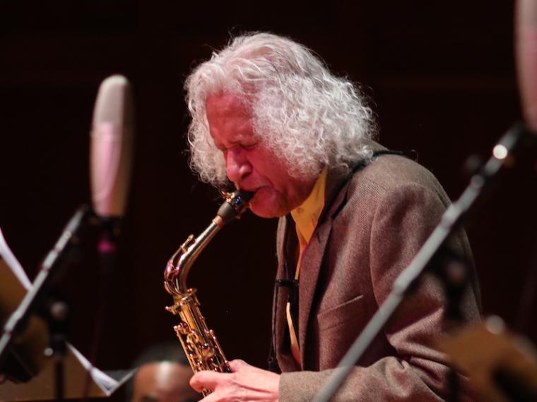 Gary Bartz performing on alto saxophone.