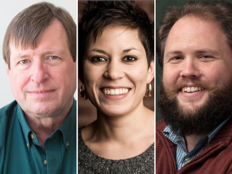 Stephen Hartke, Elizabeth Ogonek, and Jesse Jones.