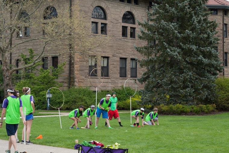 The Oberlin Obliviators practice on Wilder Bowl