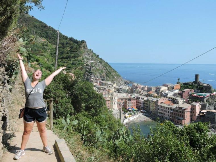 Aerial view of a village 