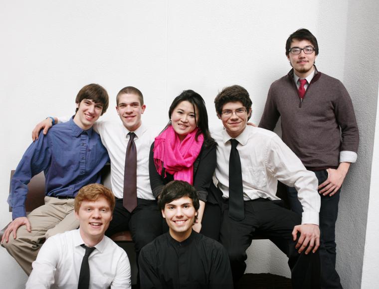 The seven participating students