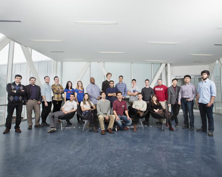 LaunchU participants posing in the Conservatory's SkyBar
