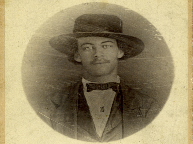 sepia toned photo of Lewis Sheridan Leary.