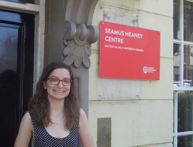 Portrait of Milena Williamson standing in front of university