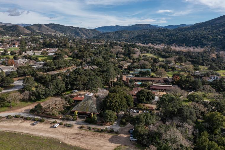 An aerial shot of Hidden Valley, California.
