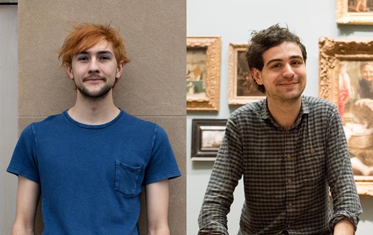 Paulus Van Horne, left, and Kirk Pearson, winners of the 2017 Watson Fellowship