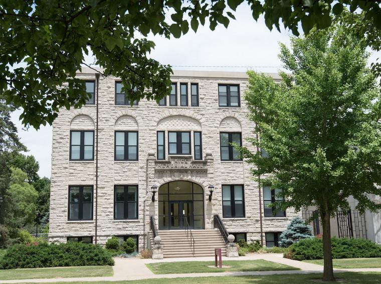 Exterior of building, Rice Hall