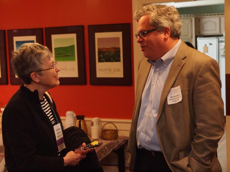 Oberlin Shansi Director Gavin Tritt at the organization’s open house last spring